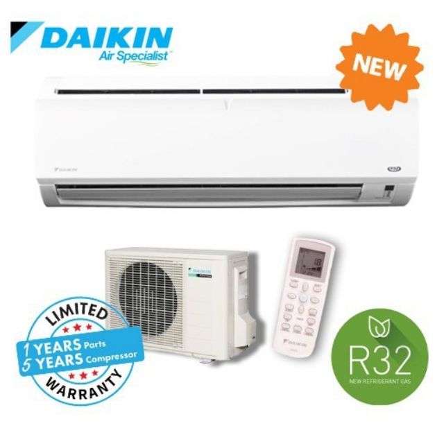 Daikin 1.0hp R32 Air Conditioner FTV28P/RV28F Shopee Malaysia