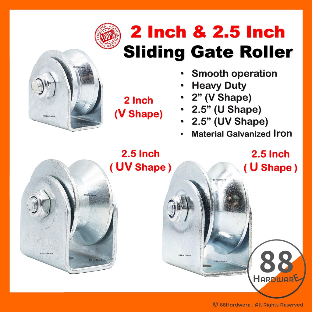 2" / 2.5" gate roller auto gate roller roller gate wheel folding gate