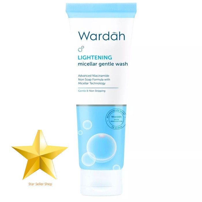 Original Wardah Facial Wash Soap Lightening Gentle Wash 60 ML Shopee