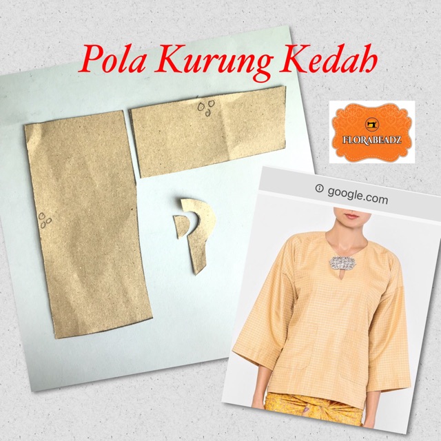 Pola Baju Kurung Kedah Asli. Pola ada 9 saiz utk dipilih | Shopee Malaysia