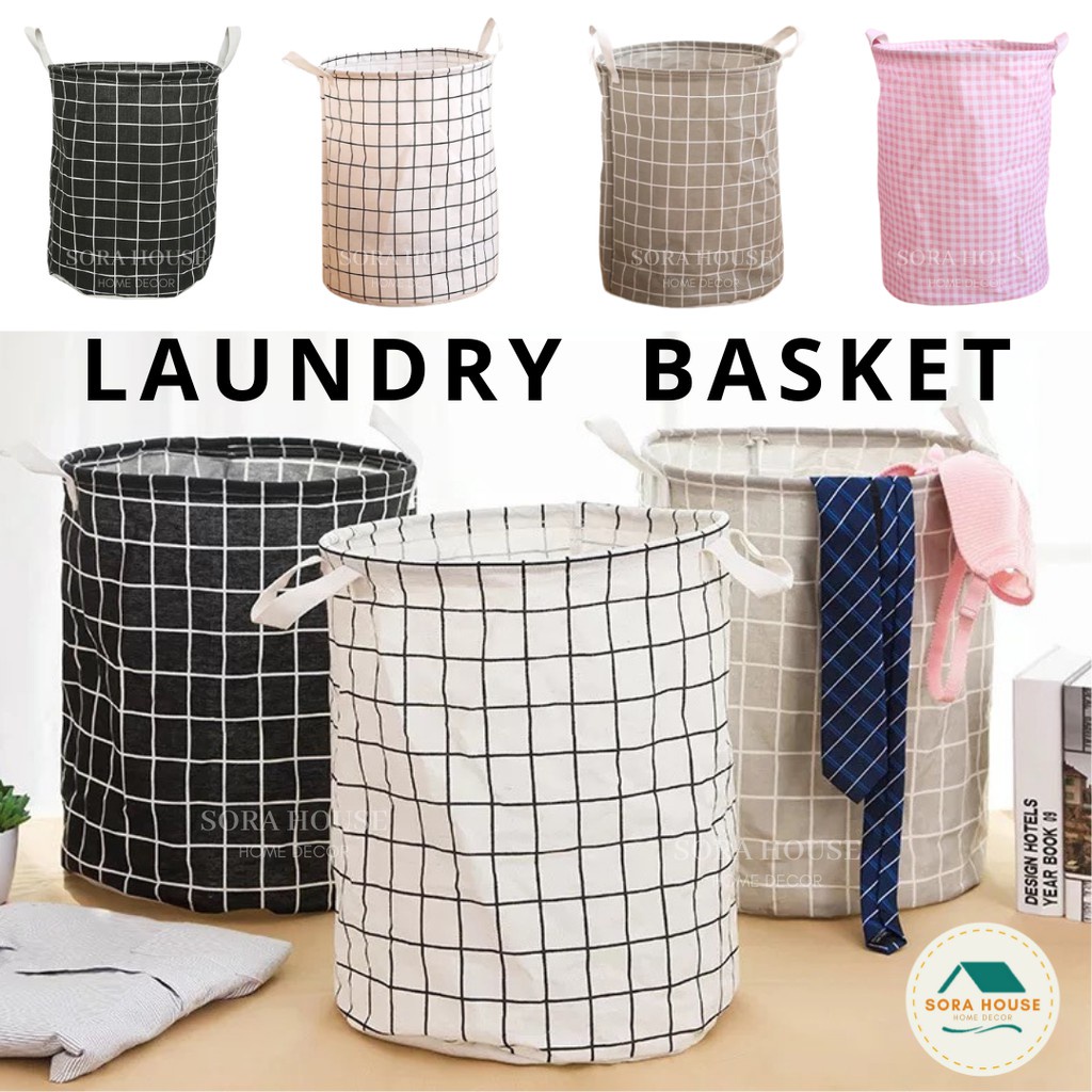 [SBB1] Foldable Laundry Basket Storage Box Large Bag Dirty Clothes Big Laundry Basket Shopee