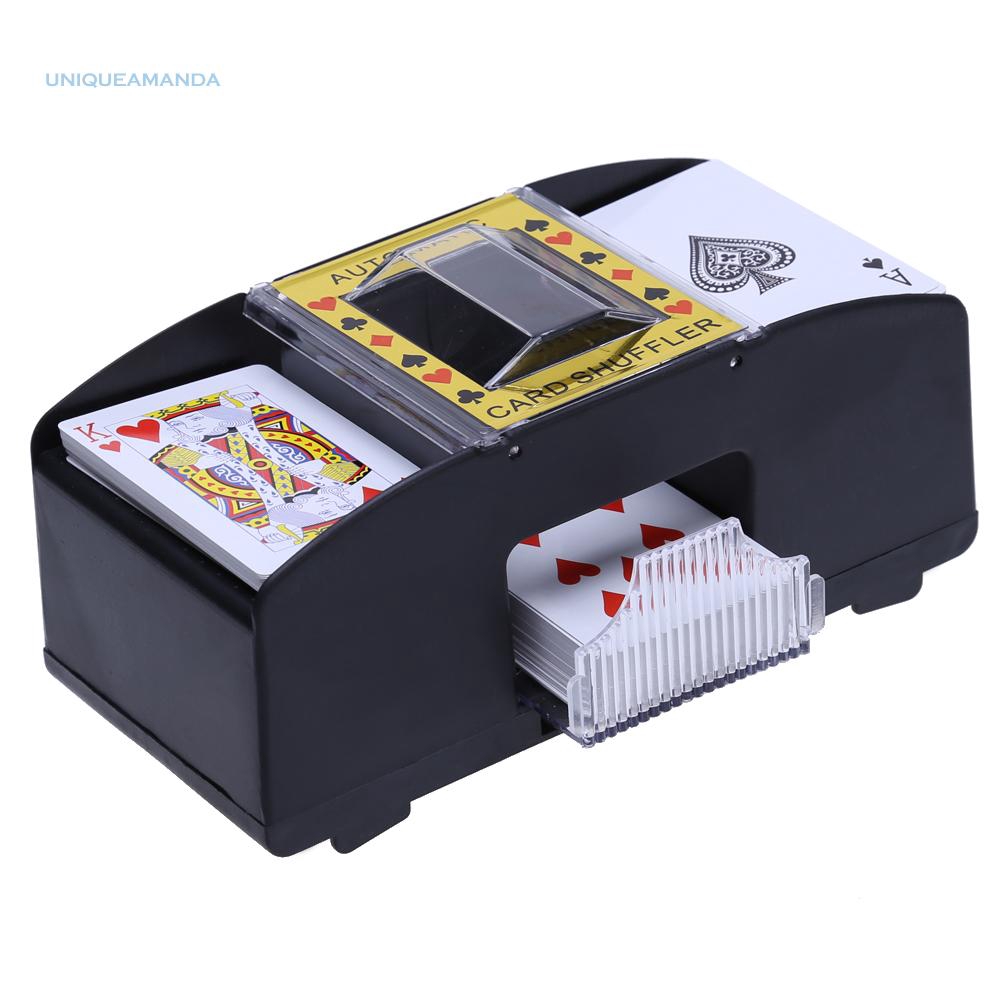 NEW AUTOMATIC PLAYING CARDS SHUFFLER POKER CASINO ONE/TWO DECK CARD SHUFFLE NEW AUTOMATIC PLAYING CARDS SHUFFLER POKER CASINO ONE/TWO DECK CARD SHUFFLE