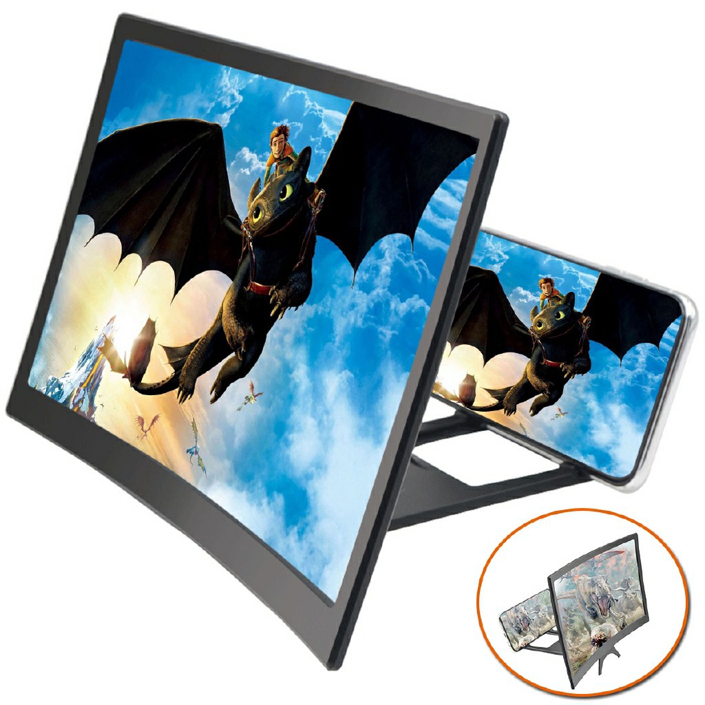 Ready Stock 12 Curved Mobile Phone Screen Magnifier L6 Hd Video Amplifier Kaca Pembesar Layar Enlarged Screen Shopee Malaysia