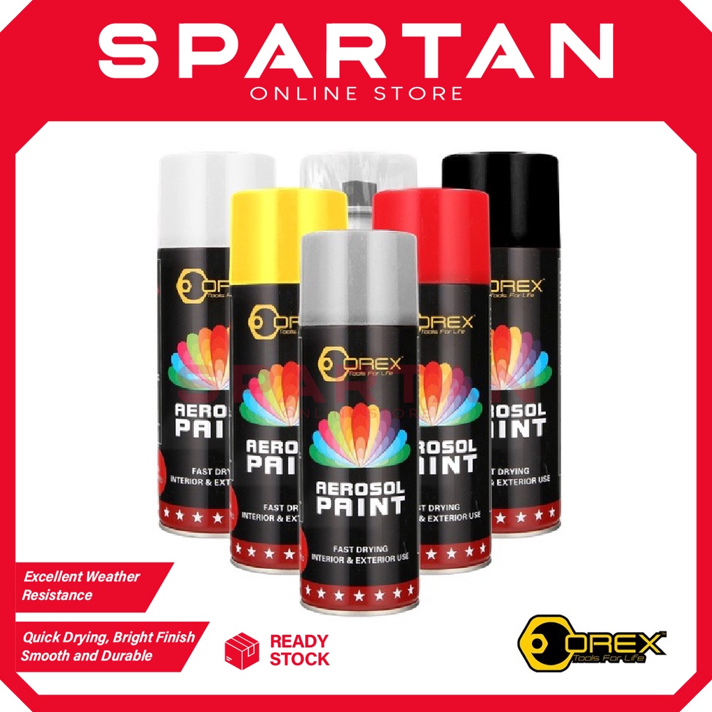 OREX Aerosol Spray Paint 400ml Cat Spray / Cat Sembur / 喷漆 Shopee