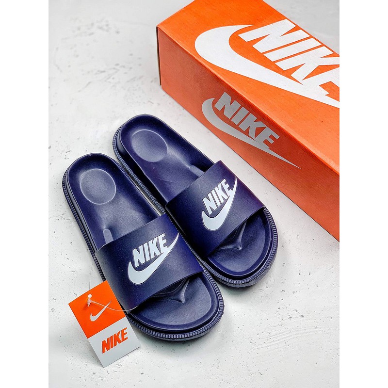 nike benassi slides navy