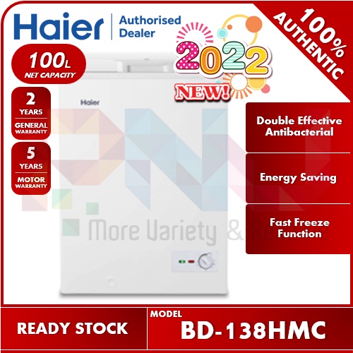 Haier 100L Convertible Chest Freezer BD138HMC (Successor Model for BD