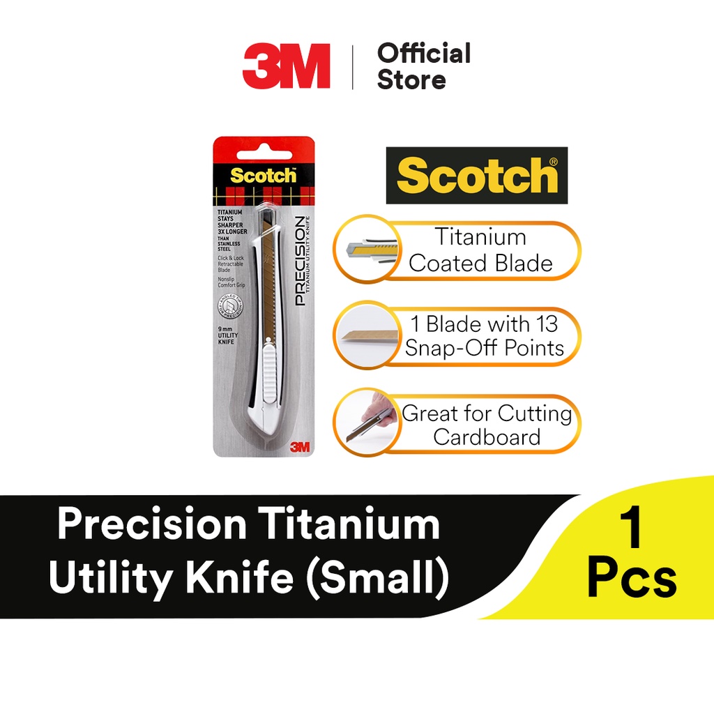 3M Scotch Precision Titanium Utility Knife Blade Multipurpose Home