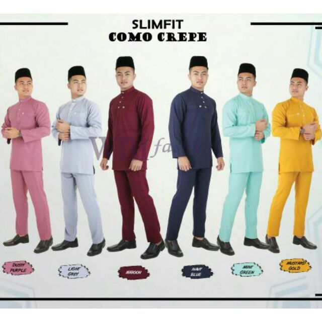 baju raya slim fit