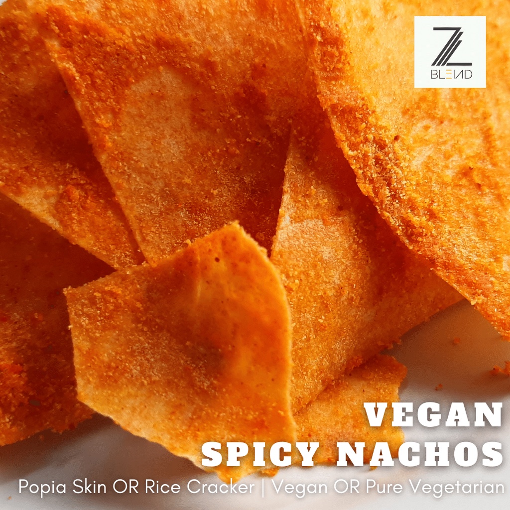 Vegan Vegetarian Snack Popia Cheese Spicy Nachos Gluten Free Healthy Food Kerepek Popia Rangup