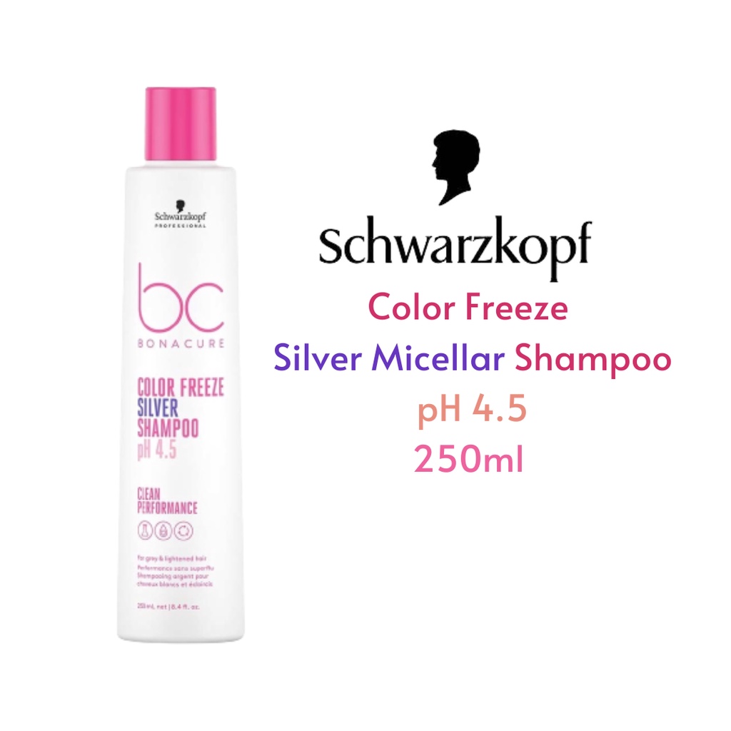 Schwarzkopf Color Freeze Silver Micellar Shampoo pH 4.5 250ml Shopee