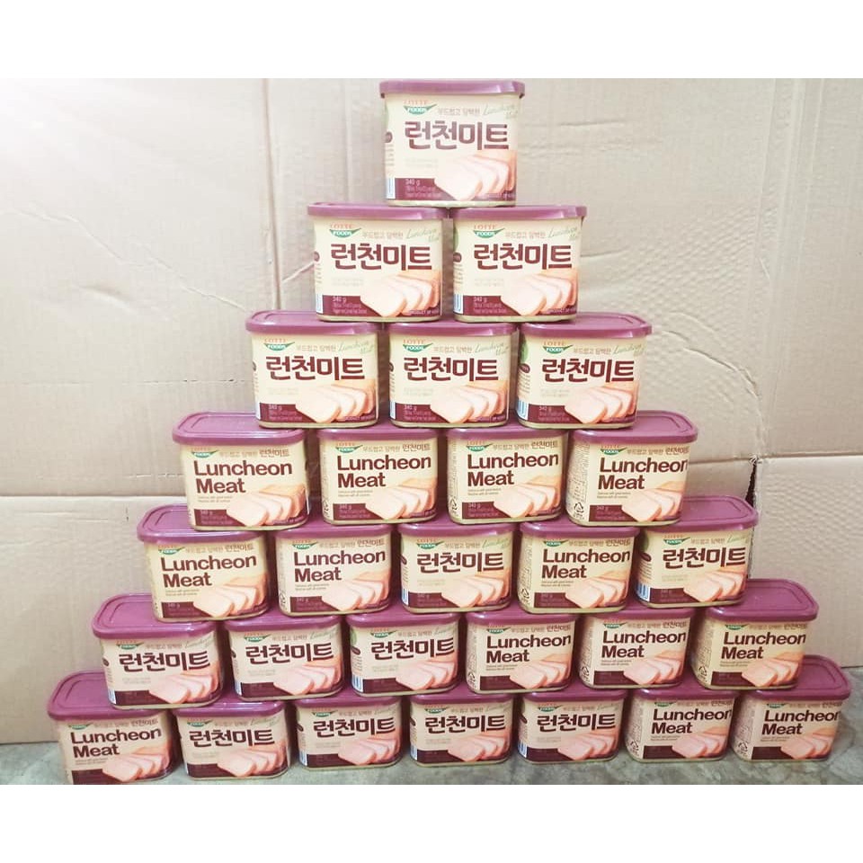 批发价 24 X 340g Lotte Luncheon Meat Korea 韩国乐天午餐肉 Exp 08 22 Shopee Malaysia