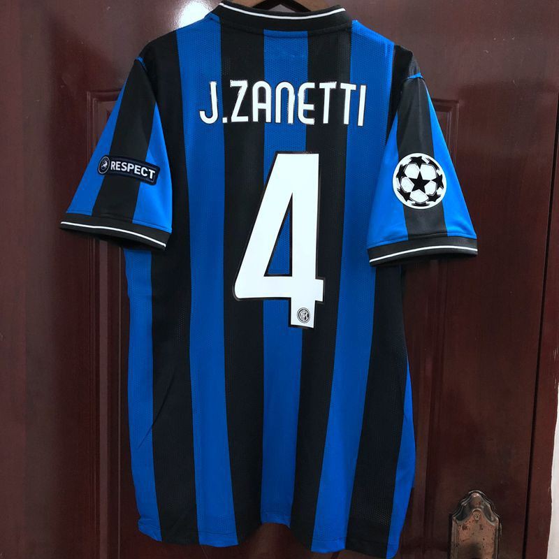 Inter Milan Zanetti Nameset Shirt Soccer Number Letter Heat Print Football 3 02 
