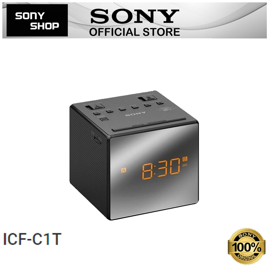Sony LCD Display Analog Radio Alarm Clock ICFC1T Shopee Malaysia