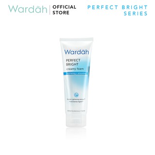 Image of Wardah Perfect Bright Creamy Foam Facial Wash Brightening + Smoothing (100 ml)
