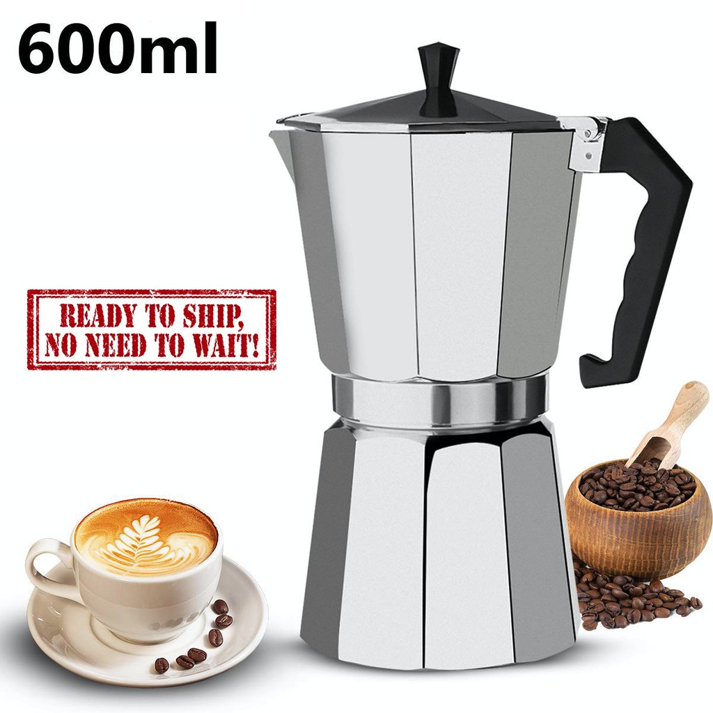 Coffee Maker Aluminum Mocha Espresso Percolator Pot Coffee Maker Moka Pot 12cup Stovetop Coffee Maker