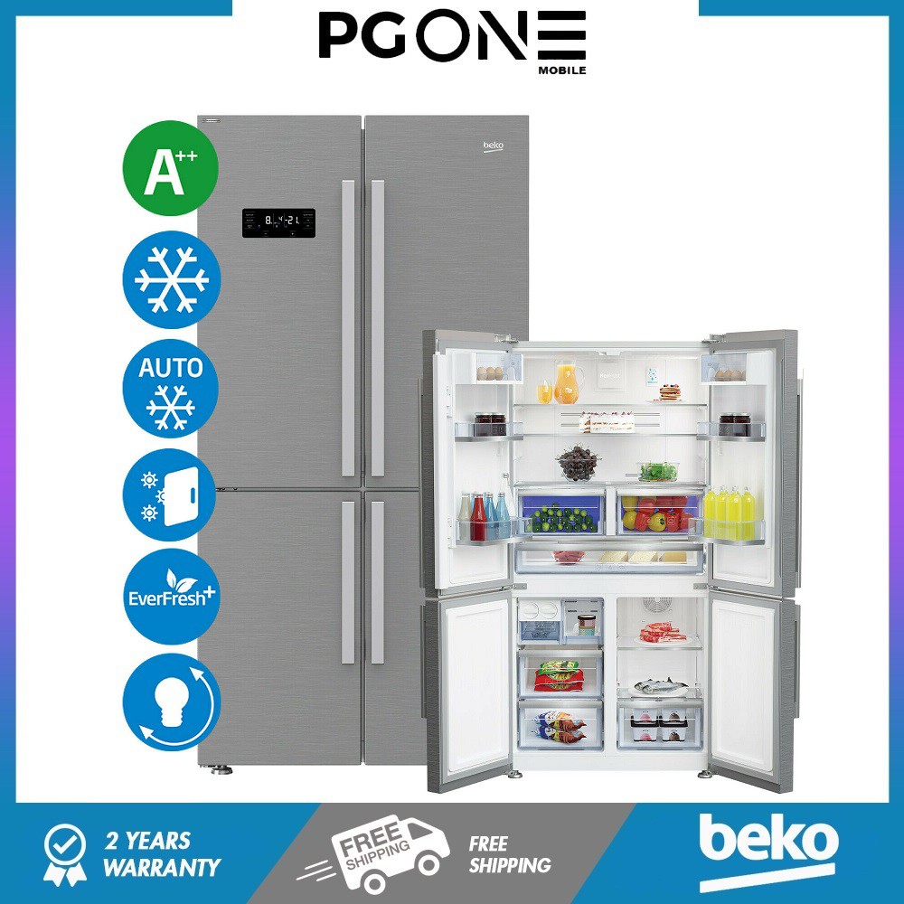 BEKO GN1416231ZX 626L Prosmart Inverter 4 Door Fridge/Refrigerator