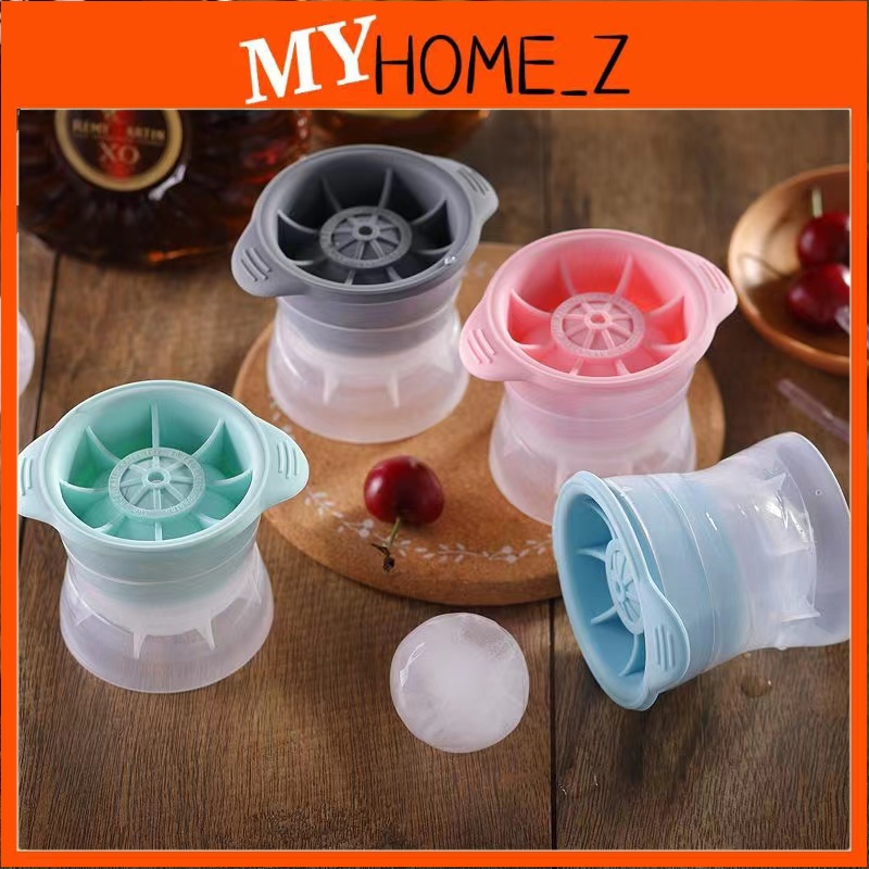 MYHZ_ Silicone Ice Ball Maker Round Ice Cube Mould Maker Tray Ice Ball Mold Ice Box Acuan Ais Batu Bekas Ais Bulat 冰球模具