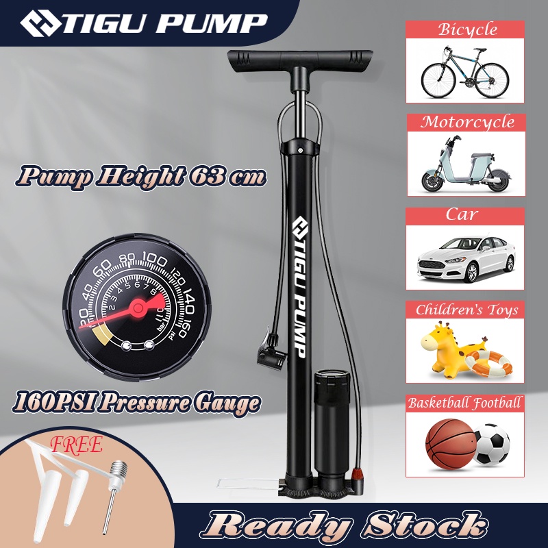 TIGU High Pressure Bicycle pump Pam Basikal Pam Tayar Basikal Pump With