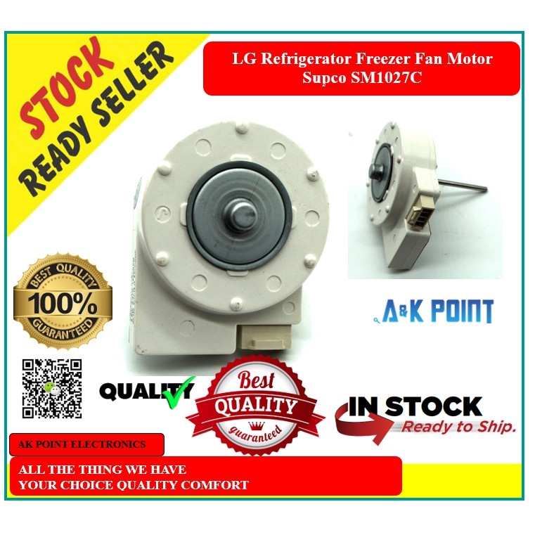 Lg Refrigerator Freezer Fan Motor Supco Sm1027c Spare Parts