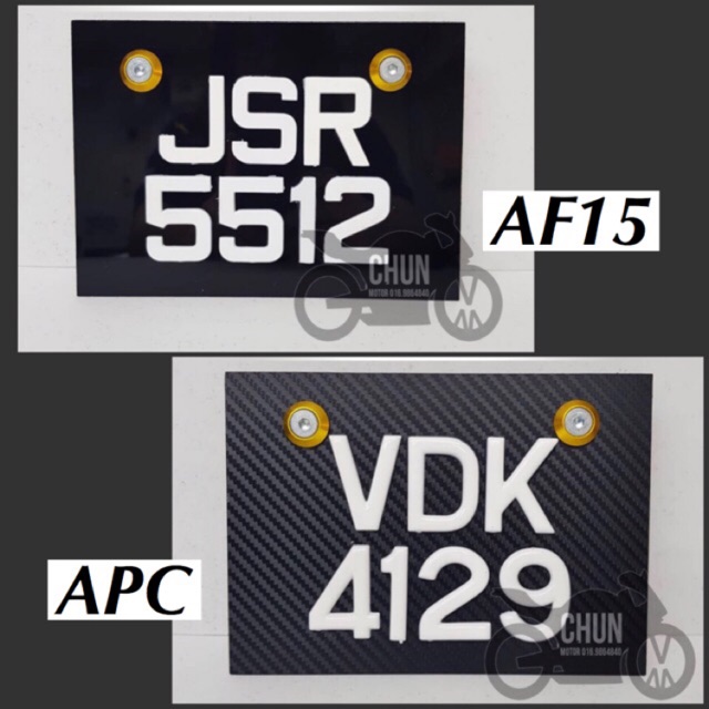 STANDARD JPJ Number Plate Motorcycle | Shopee Malaysia