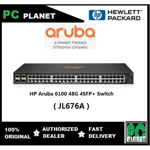 HPE Aruba 6100 48G 4SFP+ Switch ( JL676A ) | Shopee Malaysia