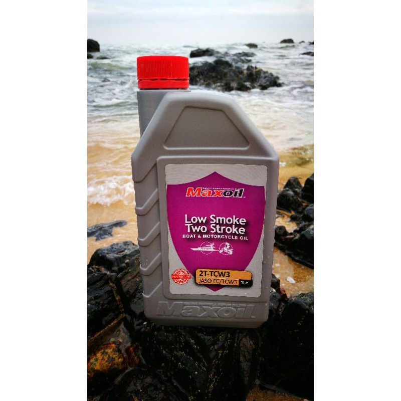 100 Original Maxoil 2ttcw3 1liter Low Smoke Shopee Malaysia