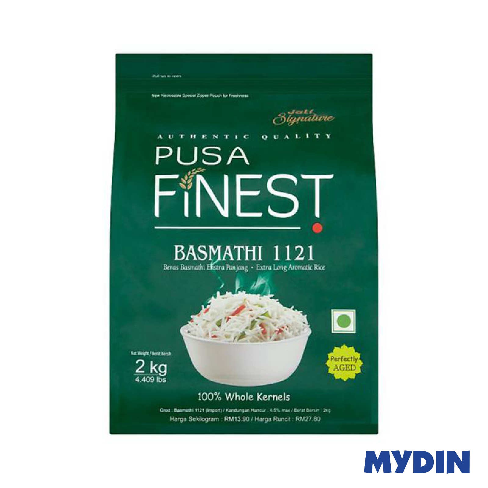 Jati Pusa Finest Basmathi 1121 2kg Shopee Malaysia