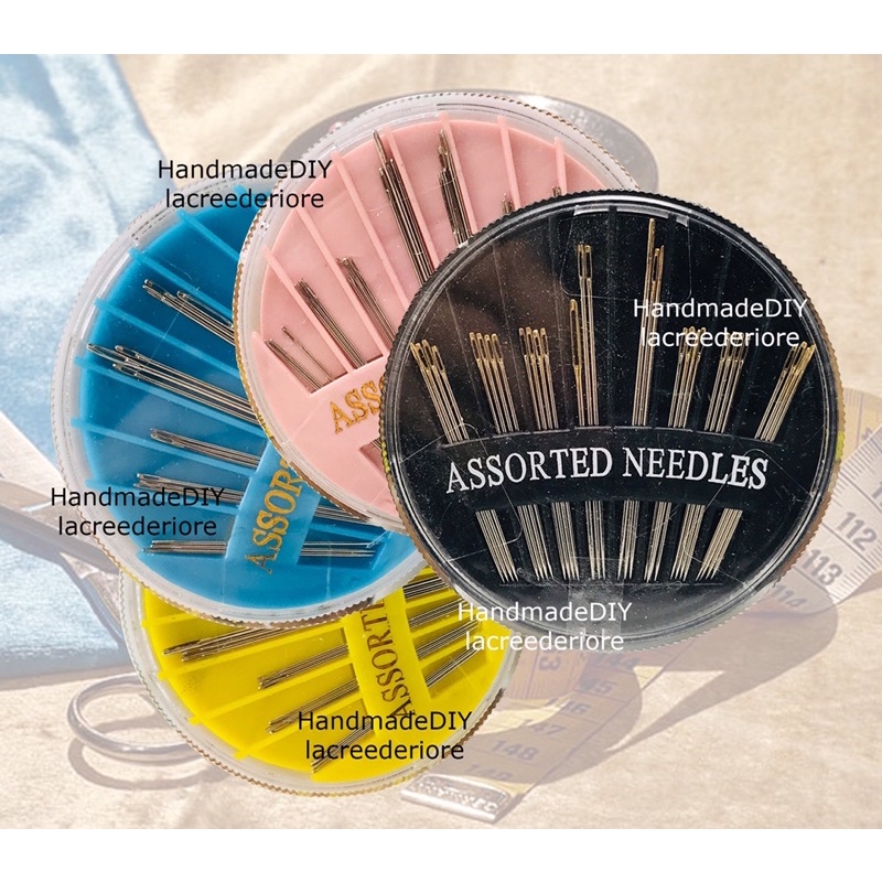 JAPAN GoldEyed Jarum Jahit Tangan Bekas Piring Assorted Compact Needle Hand Sewing Needle Plate