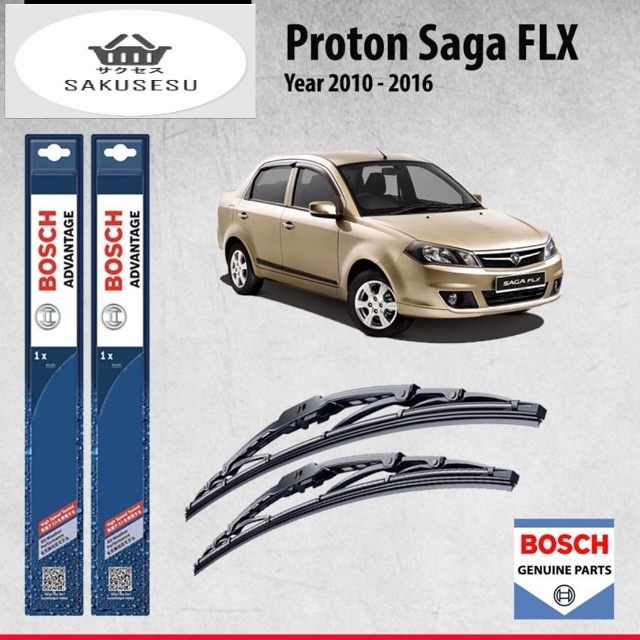 Bosch Advantage Wiper Blade (Set) for Proton Saga FL / FLX (100