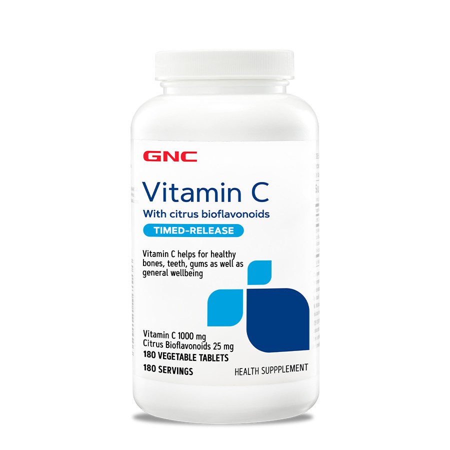 Gnc Vitamin C 1000mg Timed Release 180 Tablets Shopee Malaysia