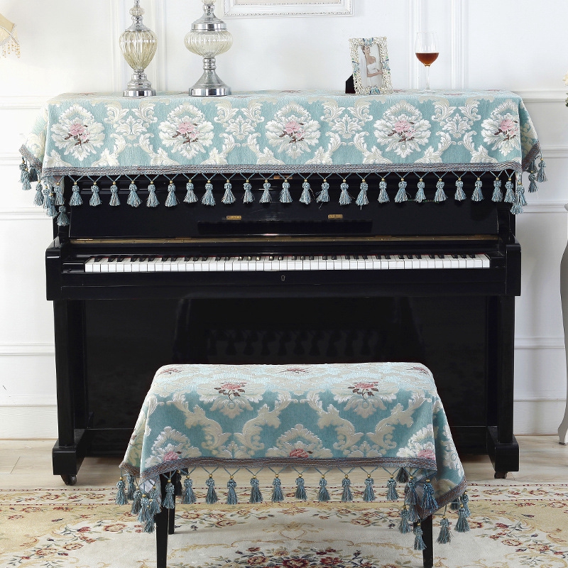 Nordic Piano Cover Half Cover Piano Bench Cover European Modern
