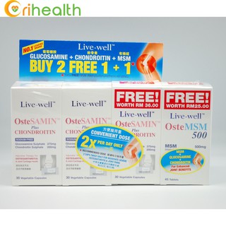LIVE-WELL Live Well Ostesamin Plus Chondroitin 3X30S EXP:10/21