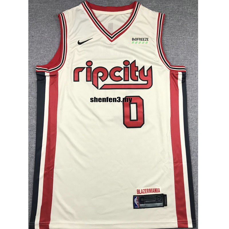 rip city jersey white
