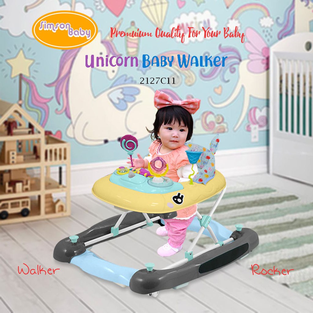unicorn baby walker