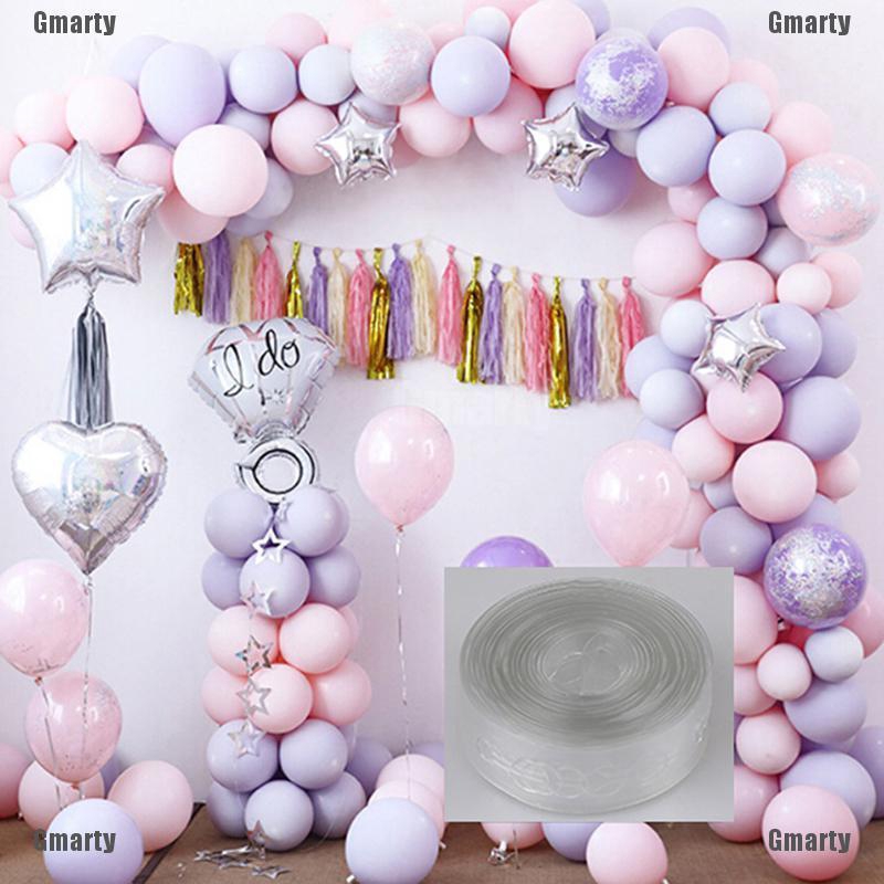 5M Plastic Balloon Connect Chain Strip Balloons Clip Birthday Wedding Decoration