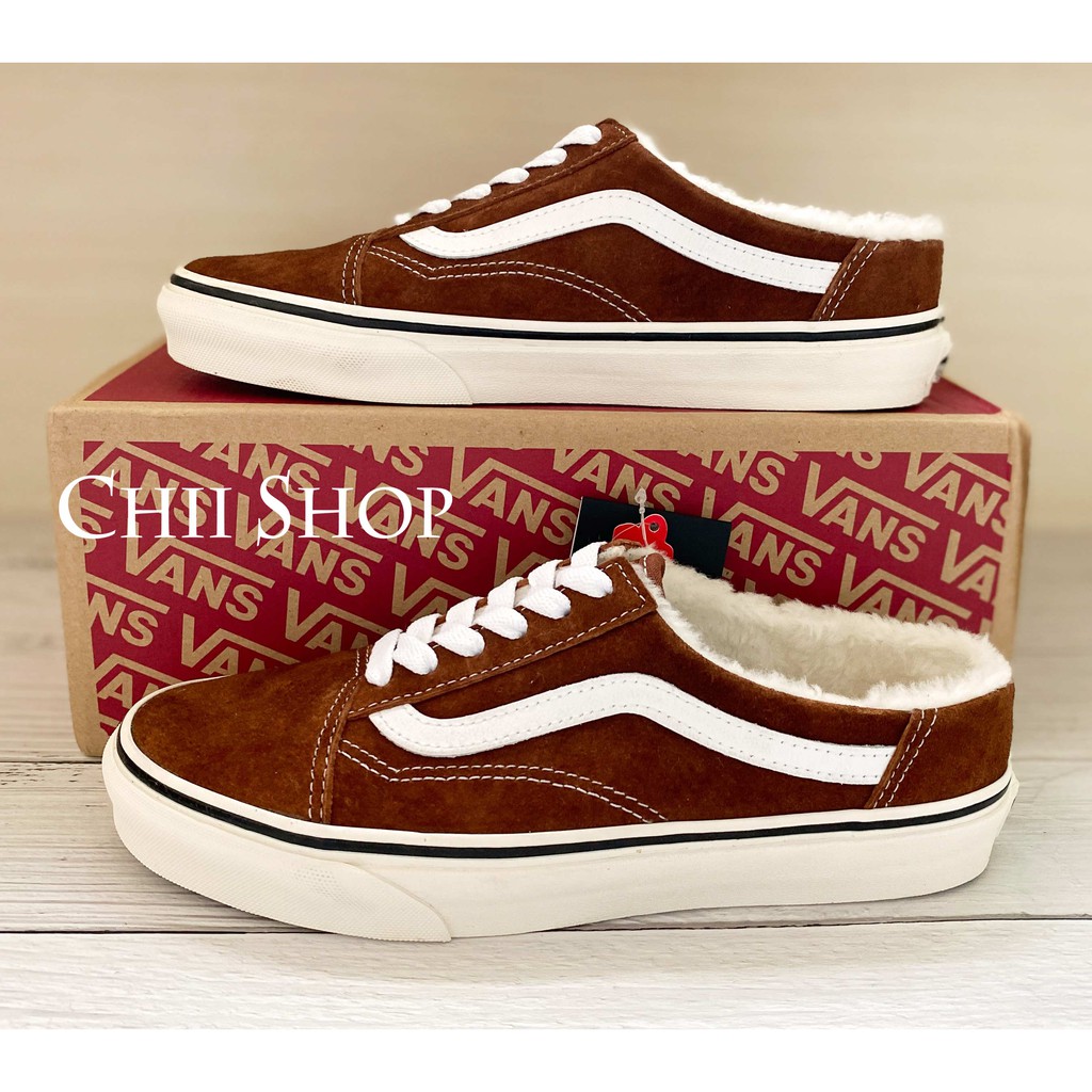 fluffy vans shoes