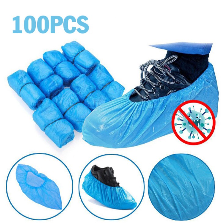 100Pcs/Set Disposable Non-woven Shoe Covers Cleaning Boot Rooms ...