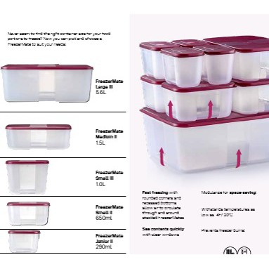 Crazy Deal Tupperware FreezerMate Maroon