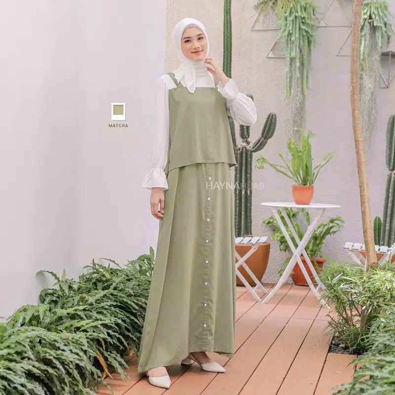 Baju gamis remaja kekinian 2021 shopee