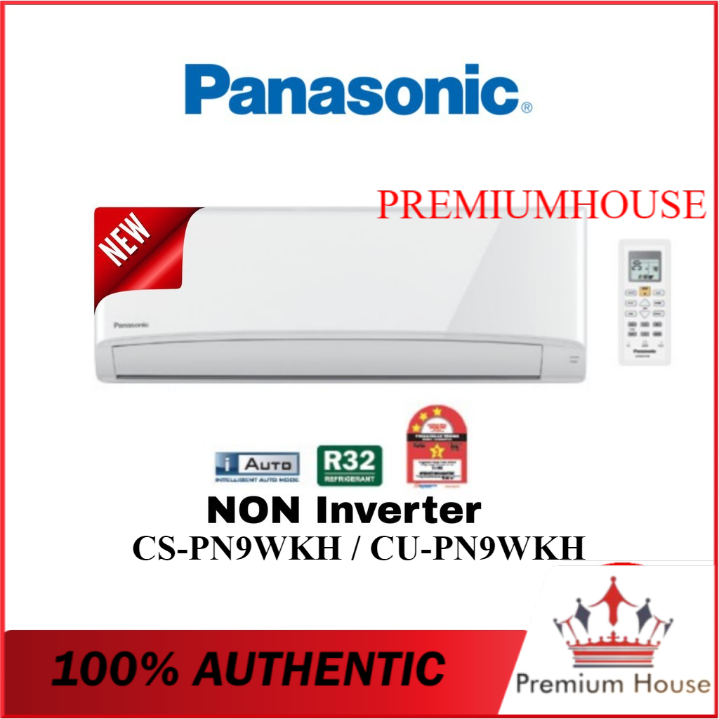 [TODAY SPECIAL] PANASONIC CS-PN9WKH / CU-PN9WKH 1.0 HP STANDARD NON-INVERTER R32 AERO SERIES AIR CONDITIONER PN9VKH