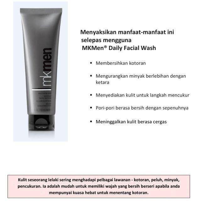 mk men facial wash