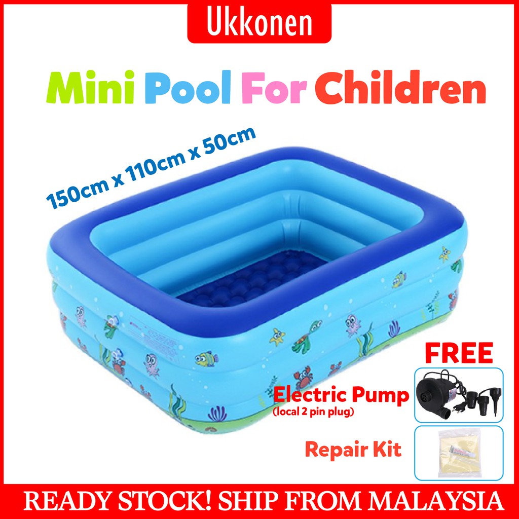 3 ring rectangular pool
