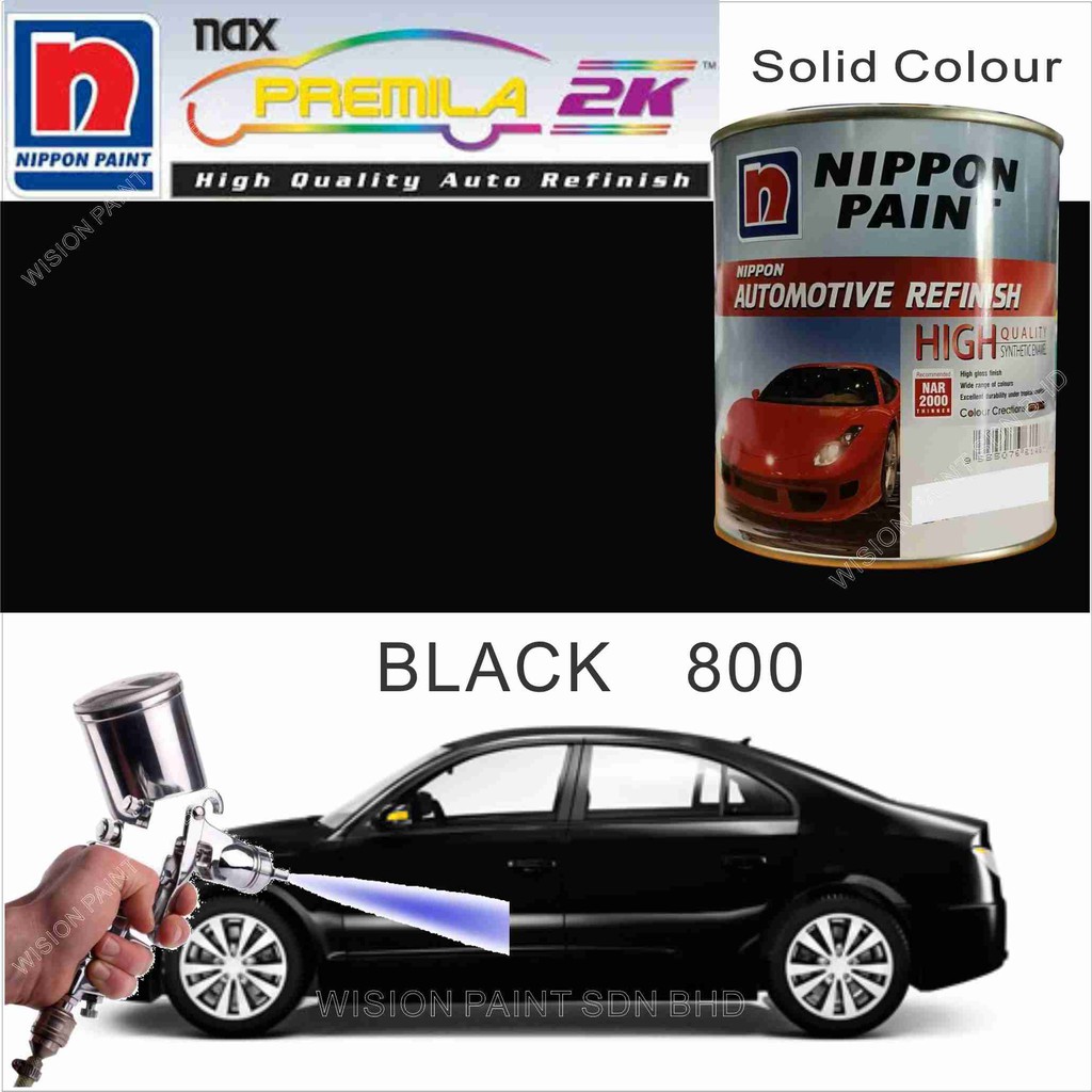 BLACK 800 1L NIPPON AUTOMOTIVE REFINISH NAX PREMILA 7000 2K SYSTEM CC
