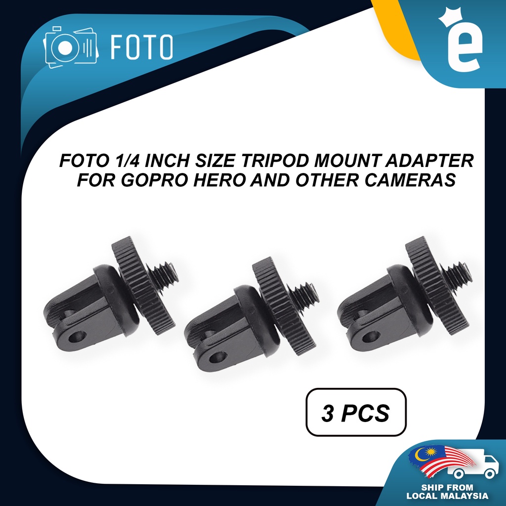 Foto 1/4 inch Mini Tripod Adapter Bracket GoPro Mount to Camera 1/4 ...