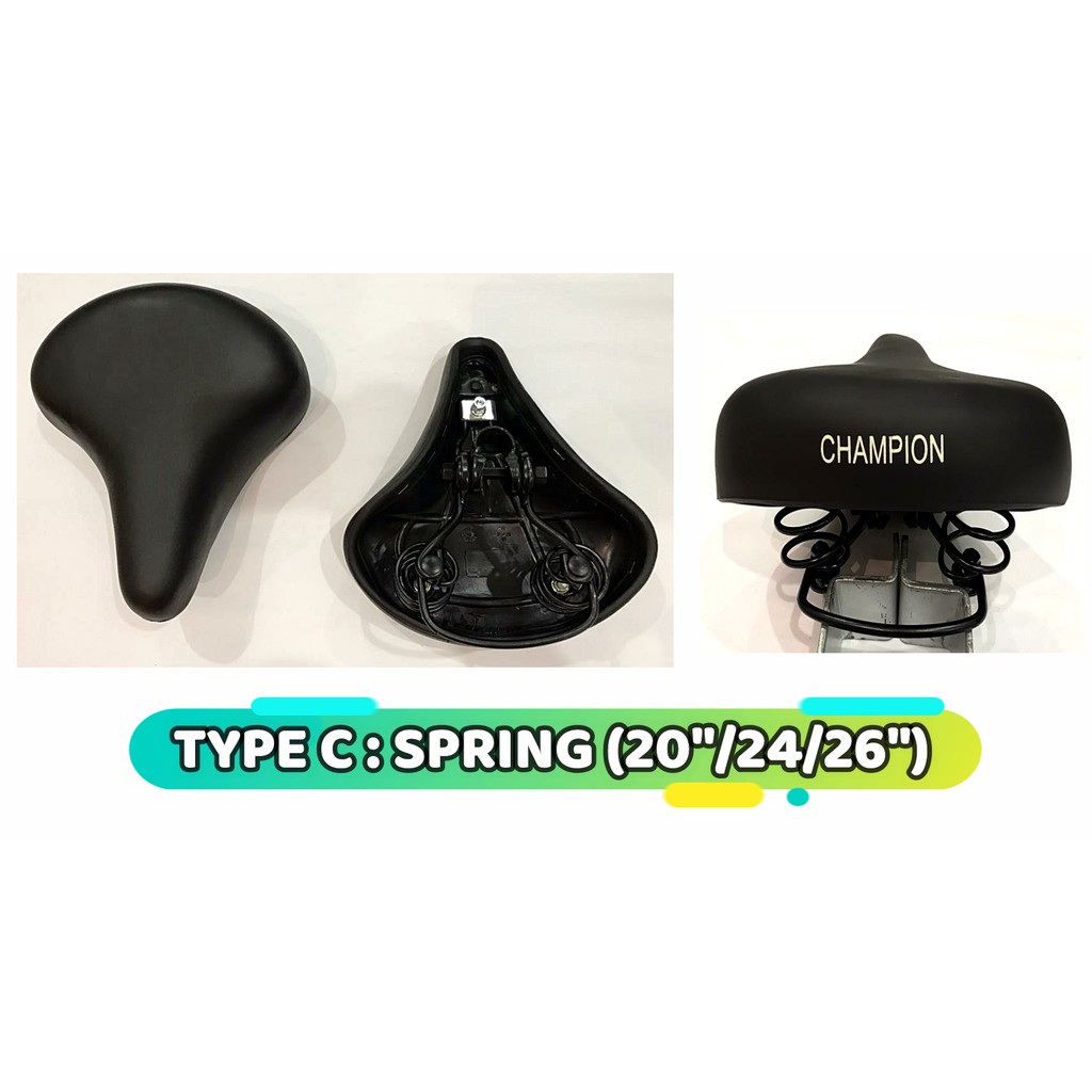 Bicycle Saddle Seat / Tempat Duduk Basikal (Lukisan, Spring, Mtb Sport) (12" 16" 20" 24" 26" Basikal) | Shopee Malaysia