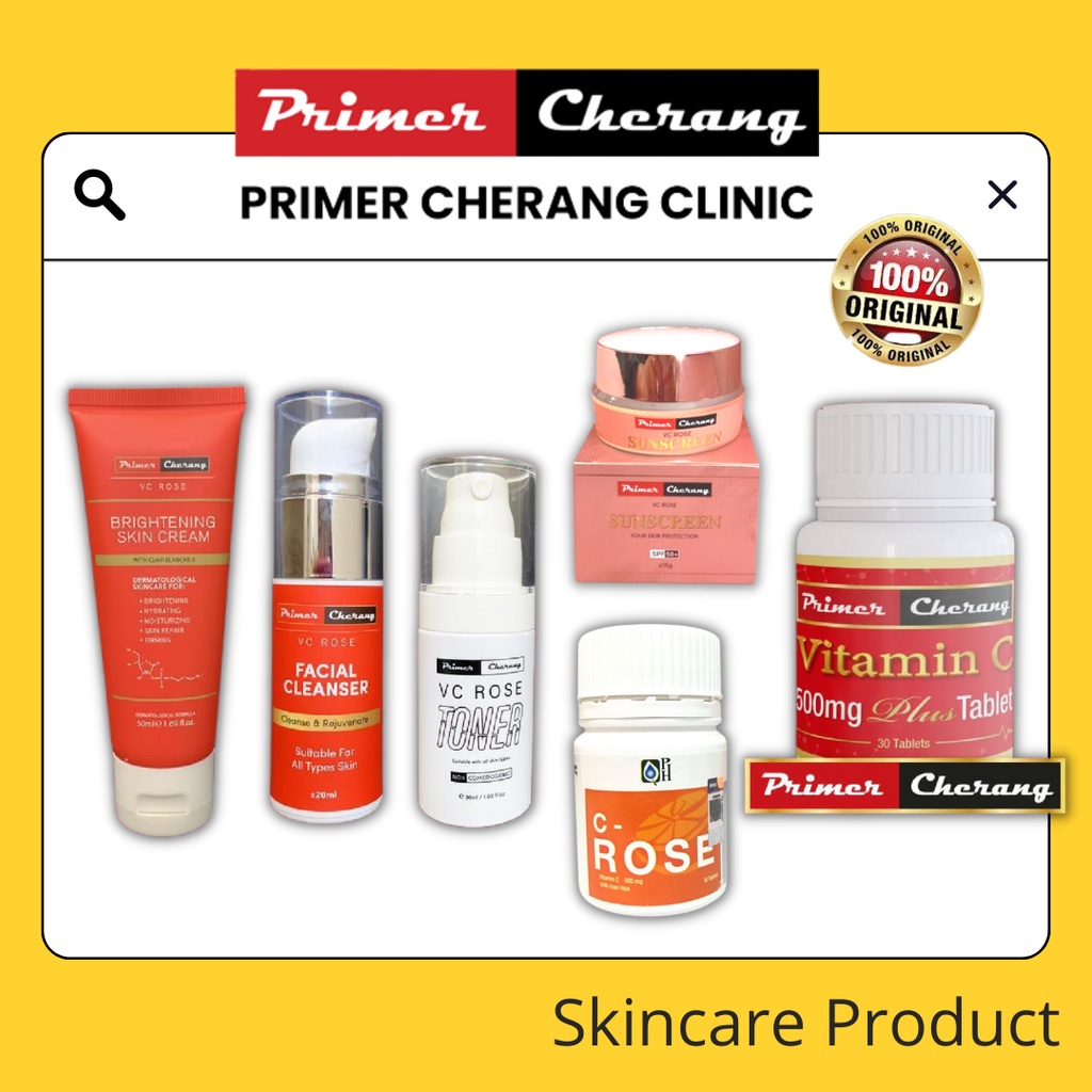 ORIGINAL KLINIK PRIMER CHERANG Vitamin C Plus Rose Skincare Toner Cream