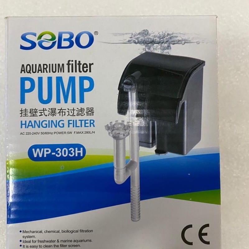 Sobo Aquarium Hanging Filter WP303H Fish Tank Air Terjun Akuarium