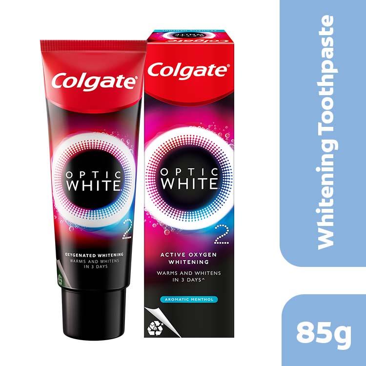 Colgate Optic White O2 Aromatic Menthol Whitening Toothpaste 85g ...