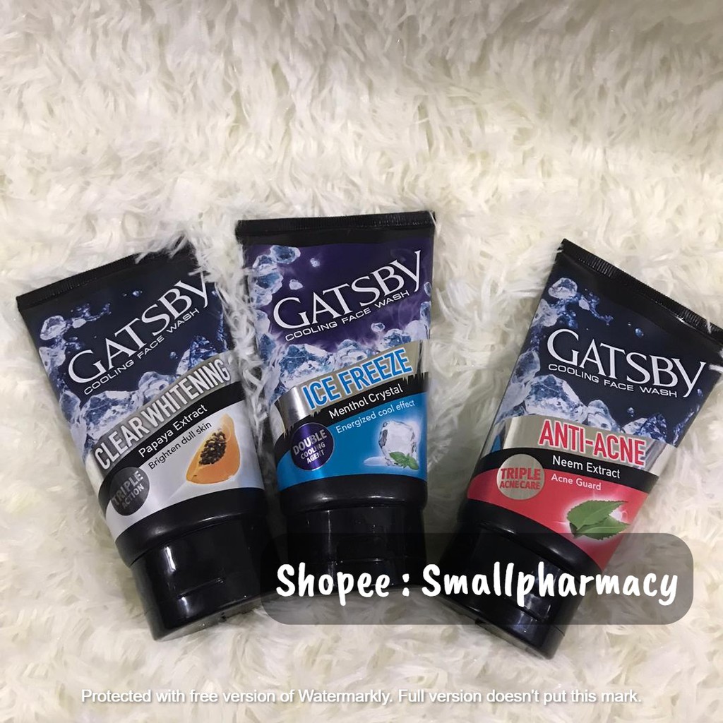 Gatsby Men Face / Facial Wash (AntiAcne / Ice Freeze / Clear Whitening