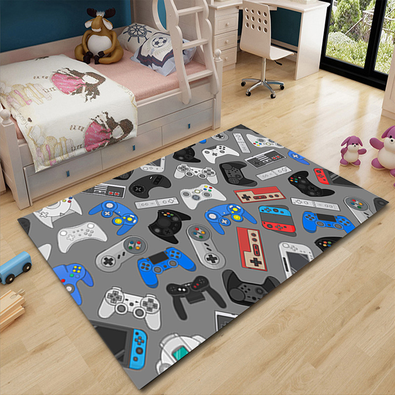 Stillshine Rugs Game Console Handle Video Controller Printing Kitchen Floor Pad Rugs Nursery Rugs Kids Play Mat Throw Bath Rugs Indoor/Outdoor Entryway Rug Colour 1,40 × 60 cm 